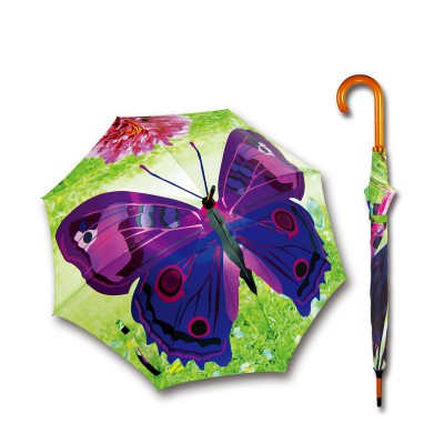 FLOWER D1000  PURPLE  BUTTERFLY 